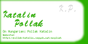 katalin pollak business card